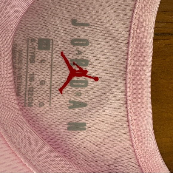 Jordan Air Girls Jersey Dress Pink Size 6-7 YRS - Picture 3 of 3